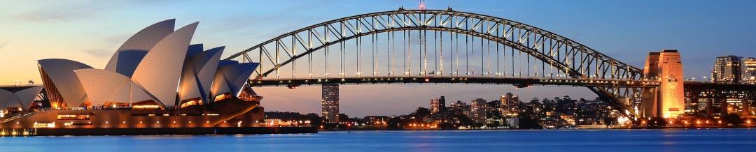 a bridge in the sunset