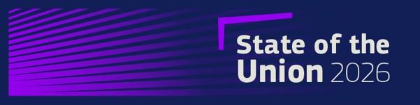White text on a purple background